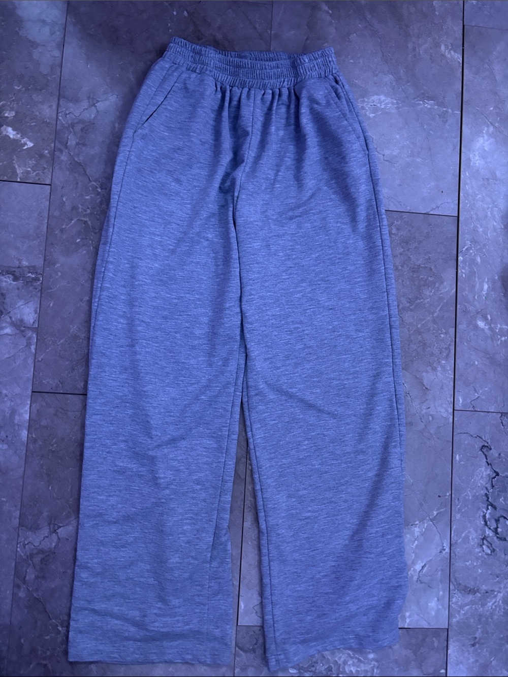 SHEIN Kids Gray Elastic Waist Joggers